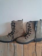 Groen/bruine boots laarzen maat 41, Ophalen of Verzenden, Zo goed als nieuw, Groen