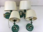 Set van 4 vintage HB wandlampen, Huis en Inrichting, Lampen | Wandlampen, Ophalen, Gebruikt, Metaal, Retro