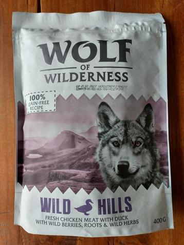 WOLF of Wilderness hondenbrokken kip+eend 400 gr beschikbaar voor biedingen