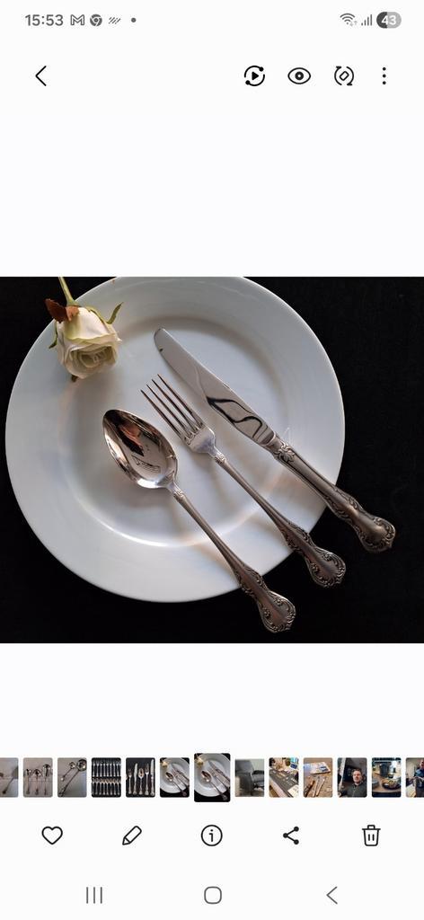 Gero Zilmeta Bestekset - Model Menuet 105 delig, Antiek en Kunst, Antiek | Bestek, Ophalen of Verzenden