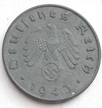 10 Reichspfennig 1943A Nazi Duitsland Munt WWII Swastika, Duitsland, Ophalen of Verzenden