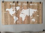 Wand decoratie map of the world, Huis en Inrichting, Ophalen, Zo goed als nieuw