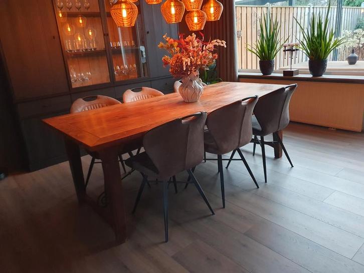 Mooie eethoek te koop - Tafel gereserveerd, Huis en Inrichting, Complete eetkamers, Gebruikt, 4 tot 6 stoelen, Ophalen