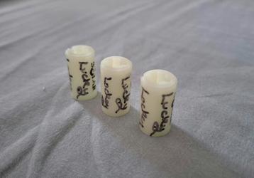 3x Solar NiteGlow body's + handtekening Martin Locke  uniek beschikbaar voor biedingen