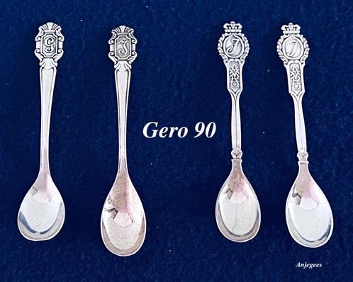 GN Gero 90 verzilverd Letterlepel G I J - € 7,50 per stuk, Antiek en Kunst, Antiek | Bestek, Ophalen