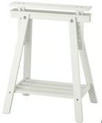 3 witte schragen van IKEA (1x gebruikt), Ophalen, Zo goed als nieuw, Rechthoekig