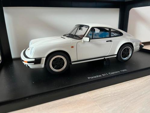 Porsche 911 (930) Carrera 3.2 1988 wit  #78012 Autoart 1:18, Hobby en Vrije tijd, Modelauto's | 1:18, Zo goed als nieuw, Auto