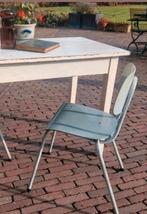 Bauhaus Buisframe Stoel Jaren 50/60, Ophalen, Zo goed als nieuw, Blauw, Eén