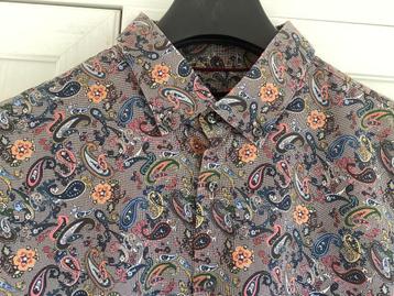 Net en vrolijk overhemd met Paisley print mt  XL, reg. fit beschikbaar voor biedingen