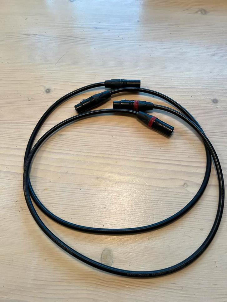Grimm Audio SQM XLR Interlinks - 1,0 meter, Muziek en Instrumenten, Kabels en Stekkers, Zo goed als nieuw, Apparatuur, Ophalen of Verzenden