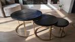 Mangohout Salontafels 3 stuks,, Huis en Inrichting, Tafels | Salontafels, Ophalen, 50 tot 100 cm, Rond, 50 tot 100 cm