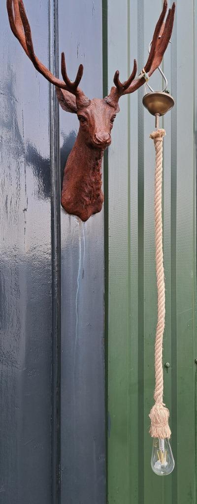 Touw katrol lamp 90 cm lang een mooie partij van 360 stuks, Huis en Inrichting, Lampen | Hanglampen, Minder dan 50 cm, Ophalen