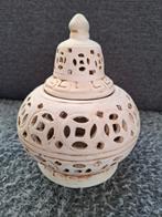 Oosterse waxinelichthouder met deksel, Antiek en Kunst, Antiek | Keramiek en Aardewerk, Ophalen of Verzenden