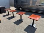 Eettafels massief hout 60x70 cm tafels cafe bar toog, Huis en Inrichting, Tafels | Eettafels, Gebruikt, 50 tot 100 cm, Cafe bar kroeg toog mancave kantine eetcafe