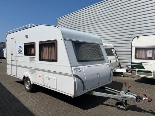Knaus Sport 420 QD VERKOCHT, Caravans en Kamperen, Caravans, Bedrijf, tot en met 4, 750 - 1000 kg, Knaus, 6 tot 7 meter, Kachel