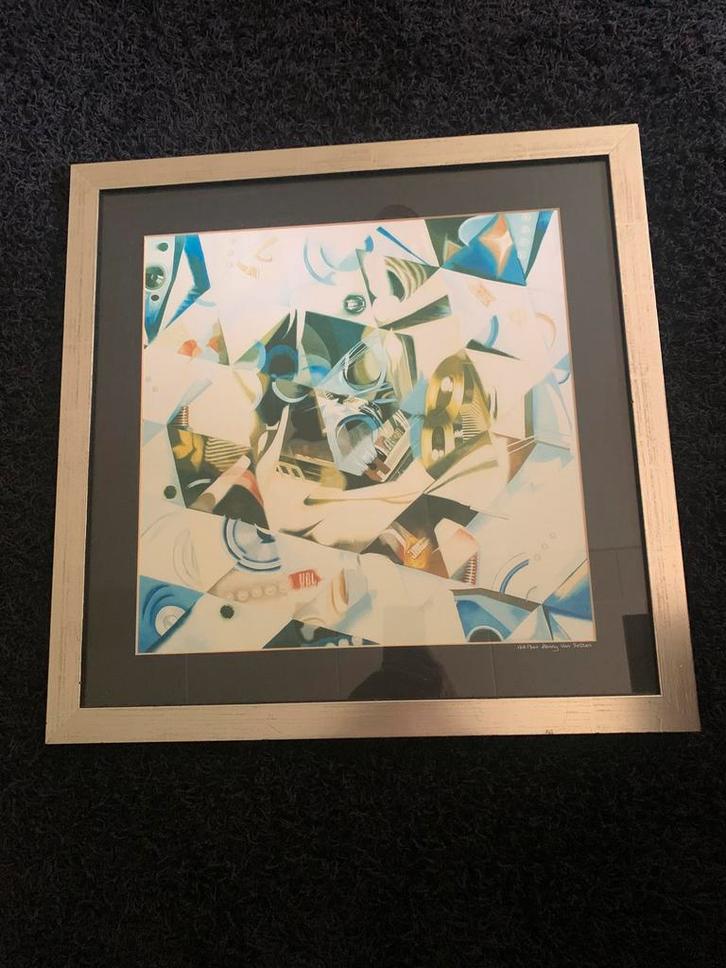 Abstracte zeefdruk van Henny van Setten, Antiek en Kunst, Kunst | Litho's en Zeefdrukken, Ophalen of Verzenden