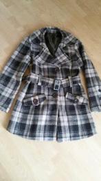 Geruite jas maat 38, Kleding | Dames, Jassen | Winter, Ophalen of Verzenden, Gedragen, Maat 38/40 (M), Beige