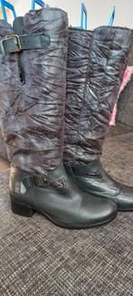 CINDERELLA BRUIN LEER BONT MT 37, Hoge laarzen, Bruin, Ophalen of Verzenden, Zo goed als nieuw