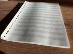 46 pagina's leeg muziekpapier lege blanco muziek papier, Ophalen of Verzenden, Zo goed als nieuw
