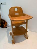 Houten Meegroeistoel met Eetblad kinderstoel, Ophalen, Gebruikt, Meegroeistoel, Afneembaar eetblad