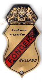 BALHOOFDPLAATJE FONGERS INTERCYCLE GRONINGEN HOLLAND, Verzenden, Overige typen