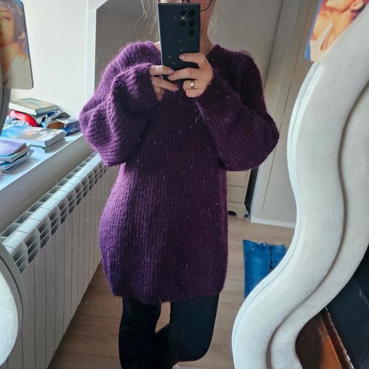 Gantos trui mohair maat M, Kleding | Dames, Truien en Vesten, Zo goed als nieuw, Maat 38/40 (M), Paars, Ophalen of Verzenden