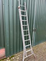 Aluminium ladder 2x 275 cm, Doe-het-zelf en Verbouw, Ladders en Trappen, Ophalen, Gebruikt, Ladder, Opvouwbaar of Inschuifbaar