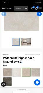 Casalgrande Padana metropolis sand tegels nieuw!, Nieuw, 60 cm of meer, Keramiek, Ophalen of Verzenden