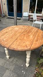 Grenen eettafel rond 1.20, Huis en Inrichting, Tafels | Eettafels, Ophalen, Gebruikt, Rond, Vier personen