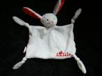 bonbebe konijn wit rood knuffellapje , kroeldoekje, Ophalen of Verzenden, Gebruikt, Konijn