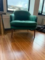 Pols Potten Design Fauteuil Charmy Velvet Green, Huis en Inrichting, Fauteuils, Ophalen, Gebruikt, 75 tot 100 cm, Metaal