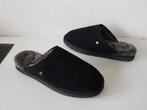 Warmbat maat 47 zwarte suede heren pantoffels wol gevoerd., Verzenden, Zwart, Nieuw, Warmbat