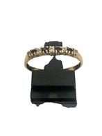 Gouden alliancering met blauwe en witte saffier, Gebruikt, Ophalen of Verzenden, 17 tot 18, Dame