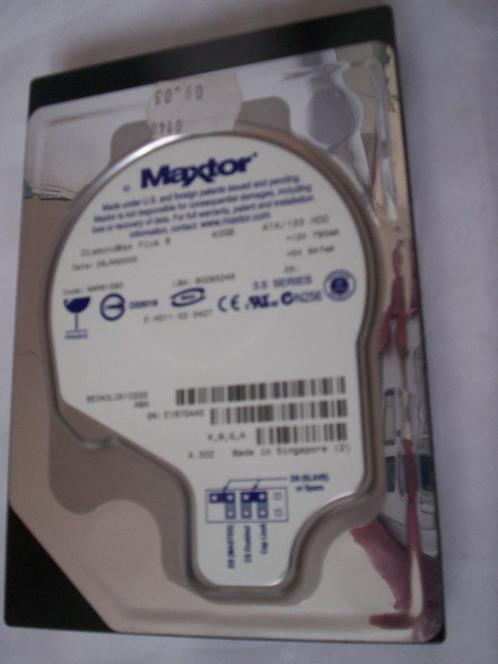 HARDDISK computer Maxtor DiamondMax Plus 8 40GB Harde schijf, Computers en Software, Harde schijven, Gebruikt, Ophalen of Verzenden