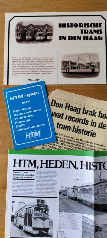 HTM folders, Haagse tram en bus posters, lijnen kaart 1979.
