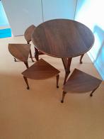 Nesttafel, Huis en Inrichting, Rond, 55 tot 75 cm, Zo goed als nieuw, Hout