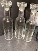 3 Glazen Flessen "Fine Wine", Ophalen of Verzenden, Zo goed als nieuw, Overige typen
