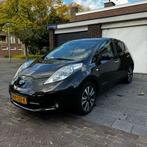 Nissan Leaf Electric 30kW 2017 Zwart TEKNA FULL OPTION, Auto's, Zwart, Leaf, Te koop, 600 min