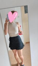 Zara skort zwart met witte stippen en strikceintuur MT M, Kleding | Dames, Rokken, Maat 38/40 (M), Ophalen of Verzenden, Zo goed als nieuw