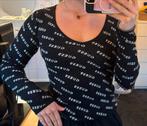 GUESS longsleeve met print, Kleding | Dames, Maat 38/40 (M), Zwart, Ophalen of Verzenden, Zo goed als nieuw