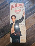 Historische krant 'De Telegraaf' jubileum in blik, Verzamelen, Tijdschriften, Kranten en Knipsels, Ophalen of Verzenden, 1940 tot 1960