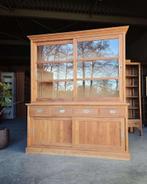 Grote teakhouten buffetkast | Teak vitrinekast #2533, Niet ingevuld, Gebruikt, 200 cm of meer, Niet ingevuld