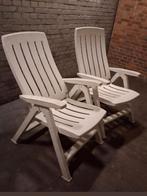 Te koop! 2Jardin merk Tuinstoelen verstelbaar., Tuin en Terras, Ophalen, Kunststof, Verstelbaar