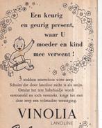 Retro reclame 1952 Vinolia baby zeep 'n keurig present, Ophalen of Verzenden