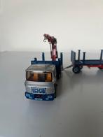 Vintage MAN Truck met Kraan en Aanhanger, Overige merken, Gebruikt, 1:50 of kleiner, Ophalen of Verzenden