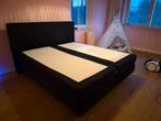Swiss Sense Boxspring 180x200 incl hoofdbord en 2x matras, Ophalen, Zwart, Tweepersoons, Zo goed als nieuw