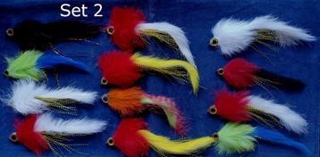 Set van 12 stuks Ultra Light Baars - Snoek streamertjes beschikbaar voor biedingen