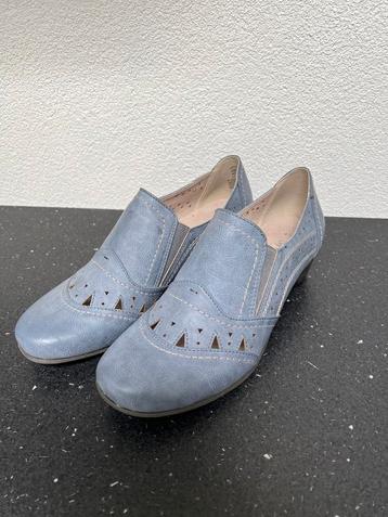 ACTIE Jana pumps half hoge hak 41 h jeans blauw schoen hak beschikbaar voor biedingen
