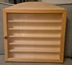 Klein Vitrinekastje - onbewerkt hout -, Minder dan 25 cm, Minder dan 100 cm, Glas, 50 tot 100 cm