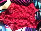 Hunkemöller kanten body XS, Hunkemöller, Ophalen of Verzenden, Rood, Overige typen